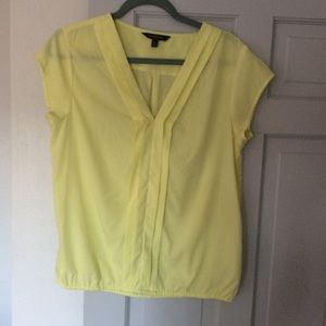 3 for $10 Banana Republic Lemon Colored Top